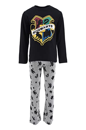 Harry Potter Jungen Lang Pyjama Schlafanzug (Schwarz,8 Jahre) von Harry Potter