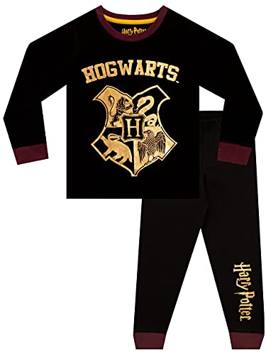 Harry Potter Jungen Schlafanzug Hogwarts Schwarz 116 von Harry Potter