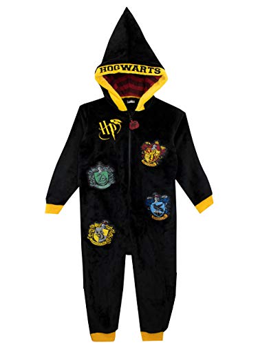 Harry Potter Jungen Schlafoveralls Schwarz 116 von Harry Potter