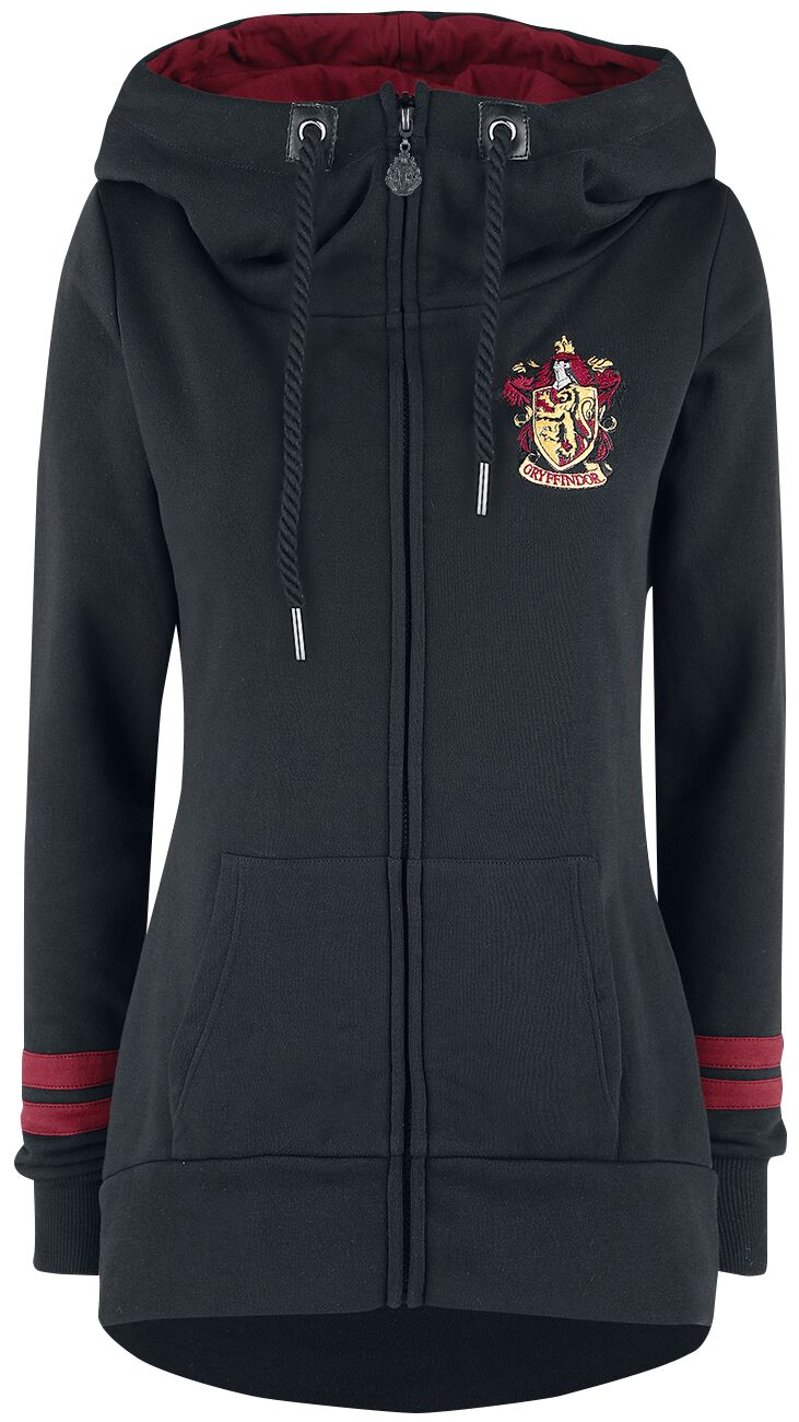 Harry Potter Kapuzenjacke - Gryffindor - XS bis 5XL - für Damen - Größe 3XL - schwarz  - EMP exklusives Merchandise! von Harry Potter