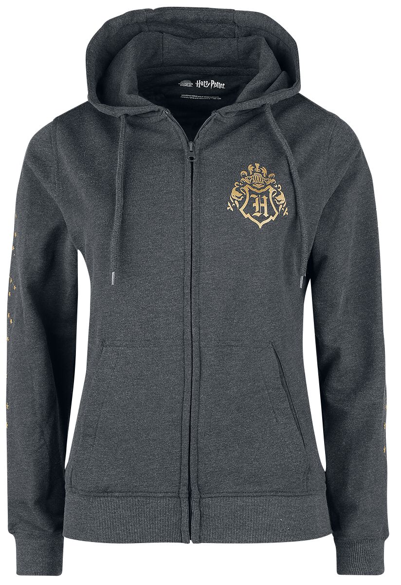 Harry Potter Kapuzenjacke - Hogwarts Home - S bis XL - für Damen - Größe S - charcoal  - EMP exklusives Merchandise! von Harry Potter