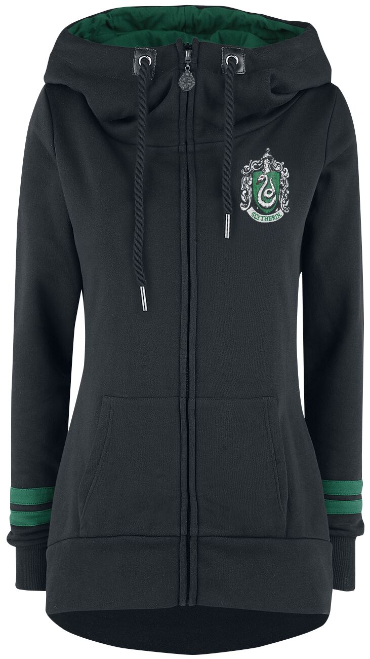 Harry Potter Kapuzenjacke - Slytherin - XS bis 5XL - für Damen - Größe 4XL - schwarz  - EMP exklusives Merchandise! von Harry Potter