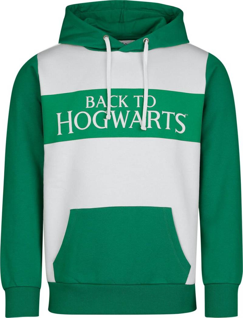 Harry Potter Kapuzenpullover - Back To Hogwarts - S bis 3XL - für Männer - Größe XL - grün/weiß  - EMP exklusives Merchandise! Harry Potter Kapuzenpullover - Back To Hogwarts - S bis 3XL - für Männer - Größe XL - grün/weiß  - EMP exklusives Merchandise! von Harry Potter