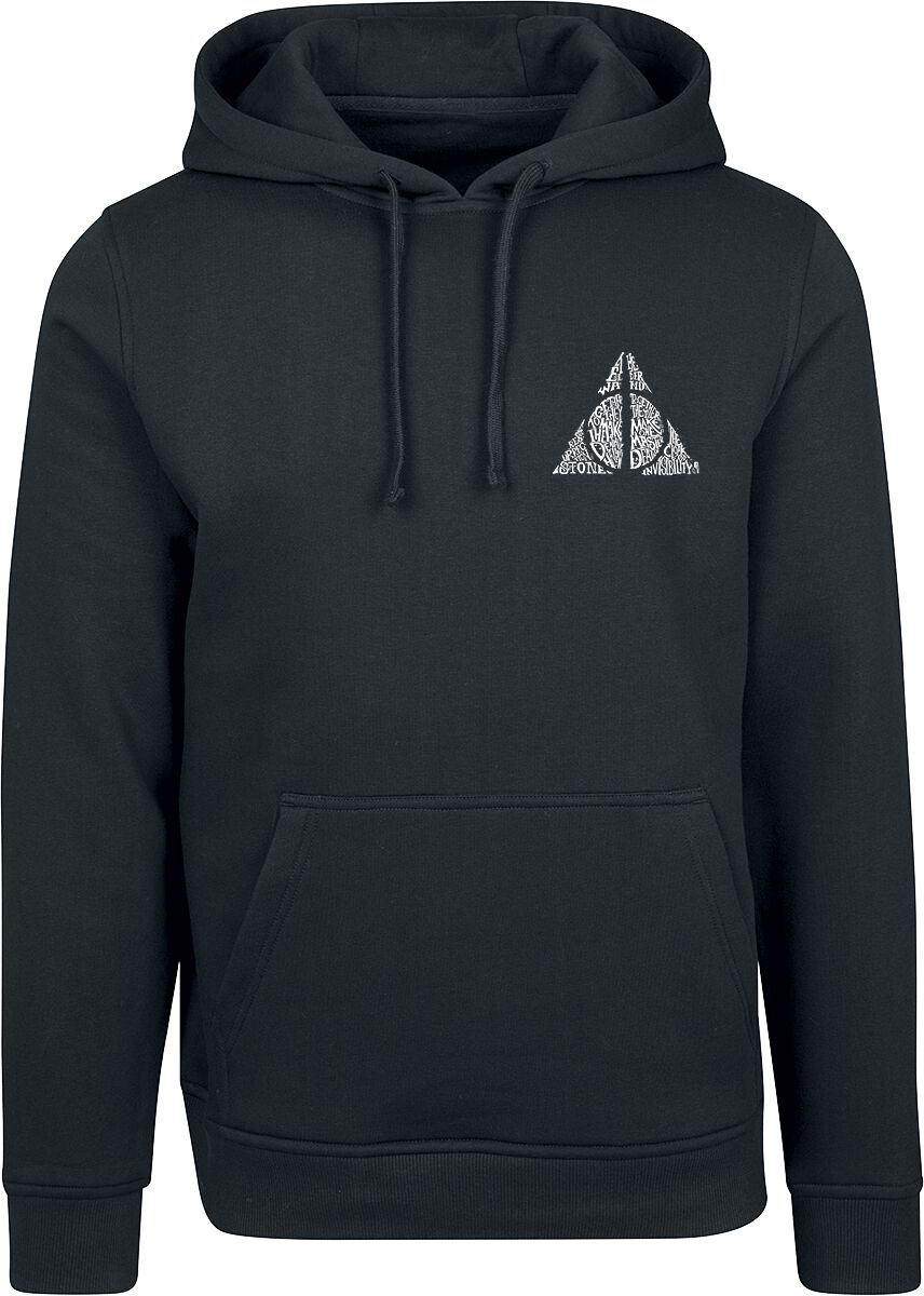 Harry Potter Kapuzenpullover - Deathly Hallows - S bis XXL - für Männer - Größe XL - schwarz  - EMP exklusives Merchandise! von Harry Potter