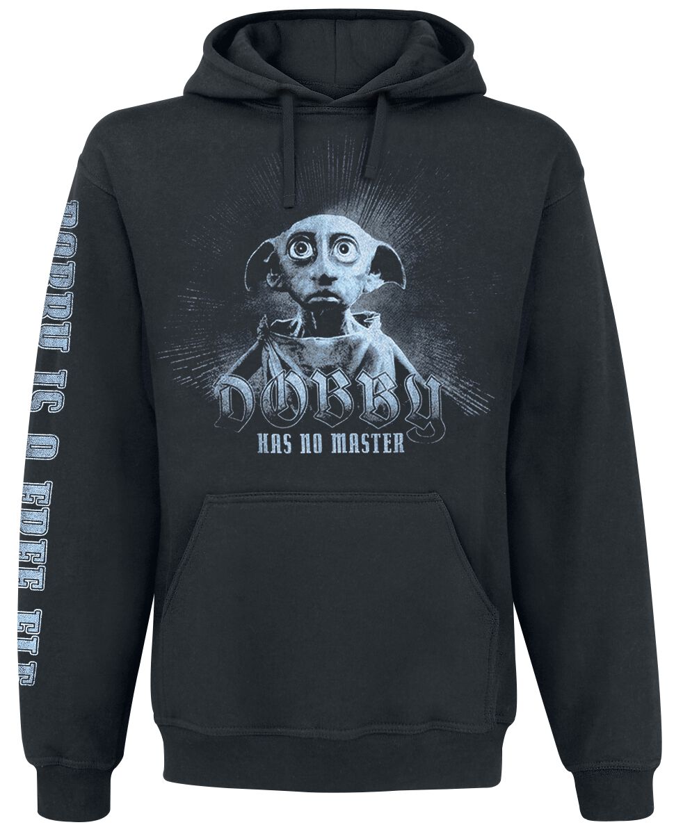 Harry Potter Kapuzenpullover - Dobby Has No Master - S bis XL - für Männer - Größe M - schwarz  - EMP exklusives Merchandise! von Harry Potter