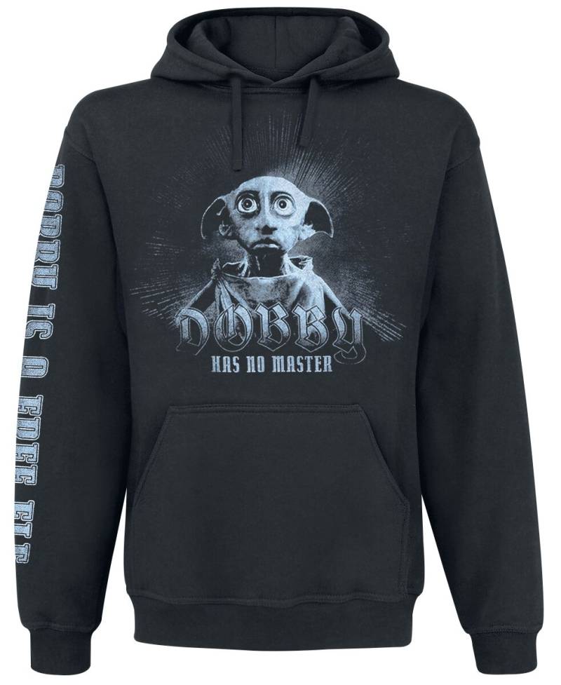 Harry Potter Kapuzenpullover - Dobby Has No Master - S bis XXL - für Männer - Größe XL - schwarz  - EMP exklusives Merchandise! von Harry Potter
