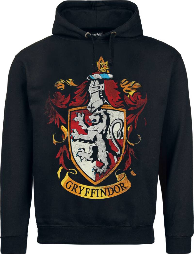 Harry Potter Kapuzenpullover - Gryffindor - S bis XL - für Männer - Größe L - schwarz  - Lizenzierter Fanartikel von Harry Potter