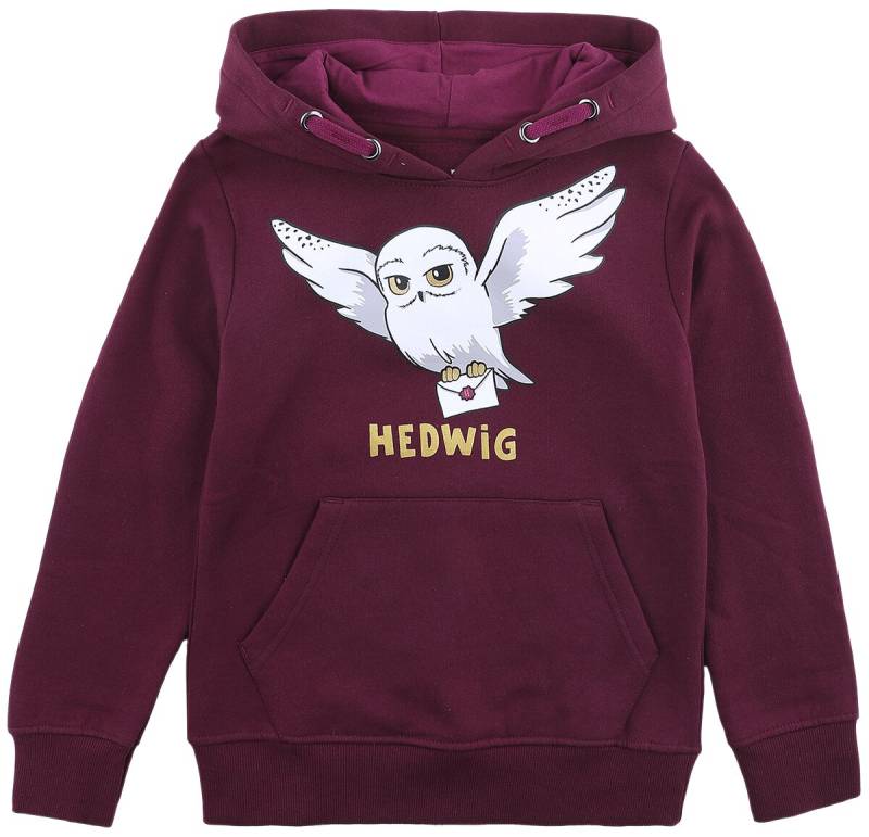 Harry Potter Kapuzenpullover - Kids - Hedwig - 128 bis 164 - für Mädchen - Größe 164 - rot  - Lizenzierter Fanartikel von Harry Potter