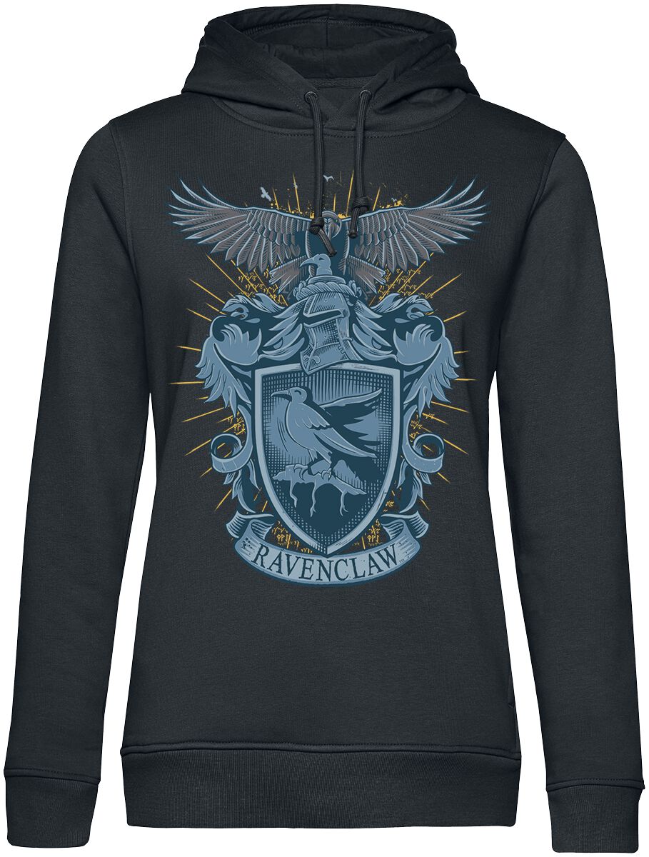 Harry Potter Kapuzenpullover - Ravenclaw - S bis M - für Damen - Größe S - schwarz  - EMP exklusives Merchandise! von Harry Potter