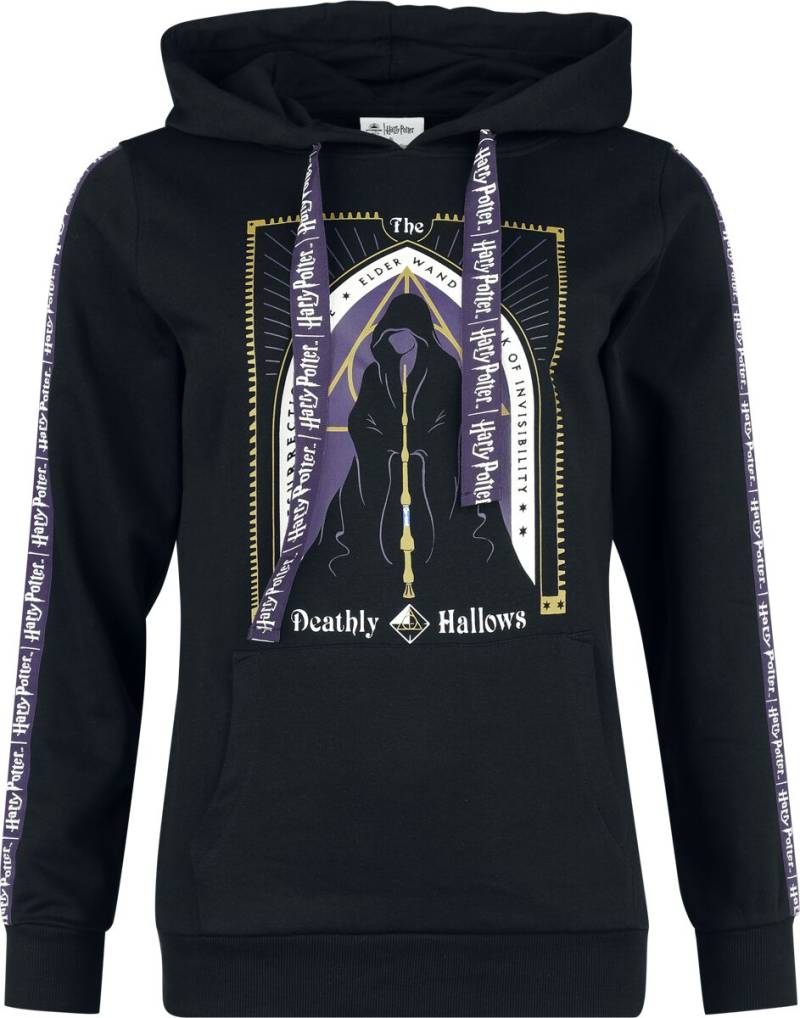 Harry Potter Kapuzenpullover - Resurrection Stone - S bis L - für Damen - Größe S - schwarz  - EMP exklusives Merchandise! von Harry Potter