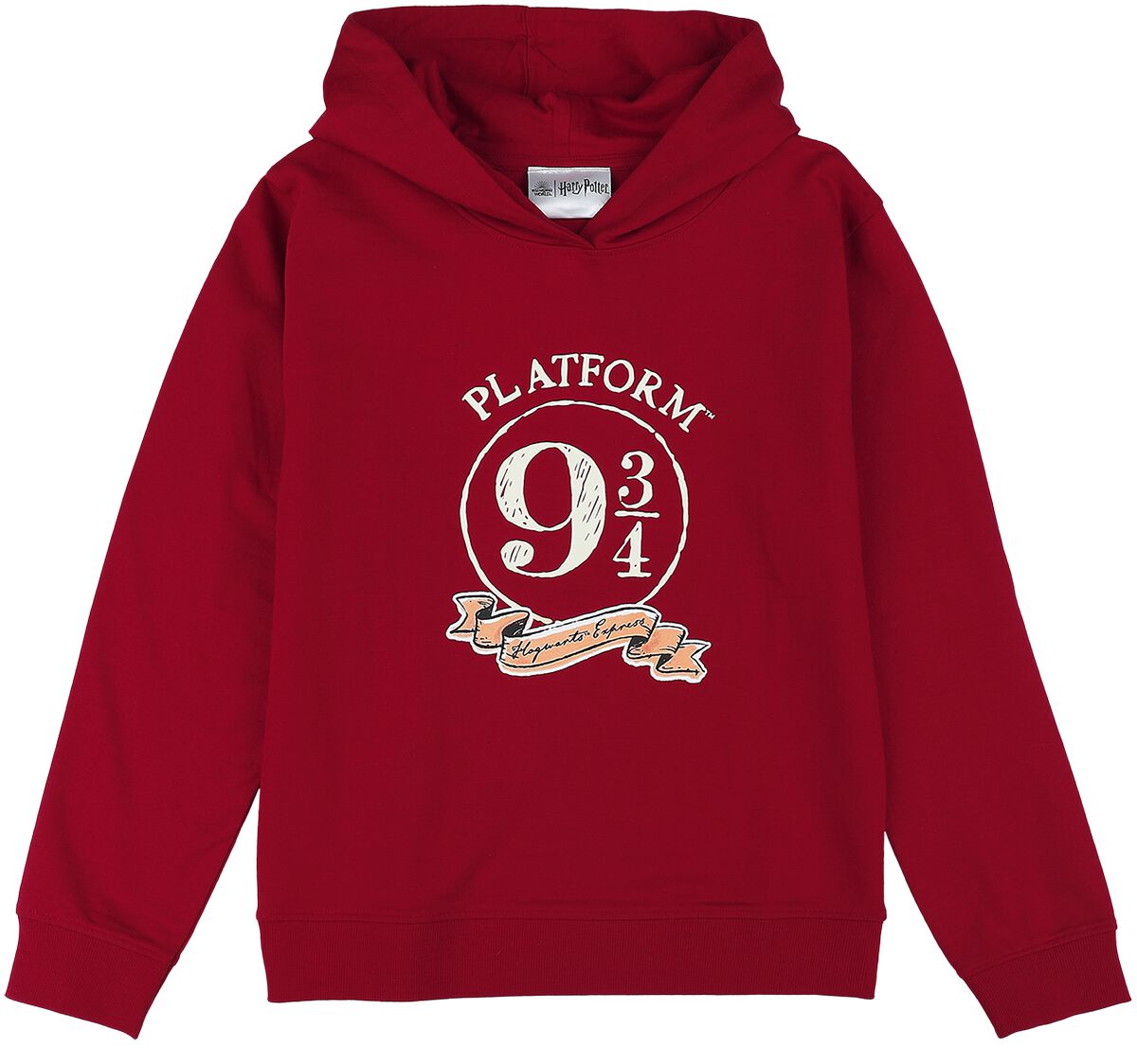 Harry Potter Kapuzenpullover für Kinder - Kids - 9 3/4 - für Mädchen - rot  - Lizenzierter Fanartikel von Harry Potter