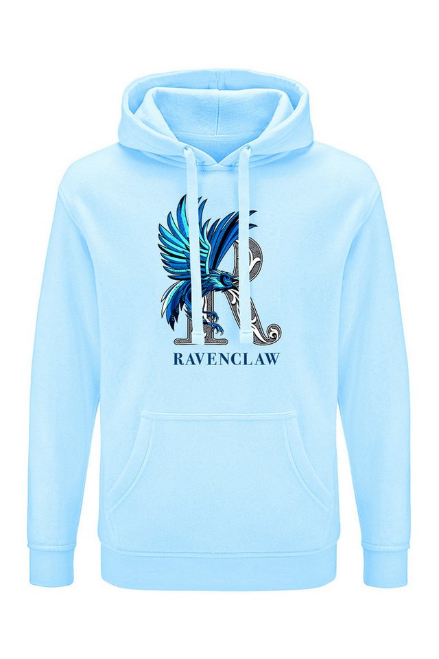 Harry Potter Kapuzensweatshirt Damen Hoodie Kapuzenpullover Ravenclaw 005 Harry Potter Hellblau von Harry Potter