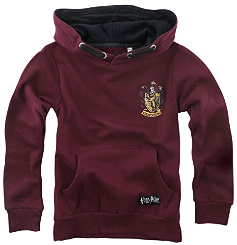Harry Potter Kids - Gryffindor Unisex Kapuzenpullover Bordeaux 140 von Harry Potter