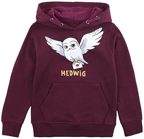 Harry Potter Kids - Hedwig Frauen Kapuzenpullover rot 128 von Harry Potter