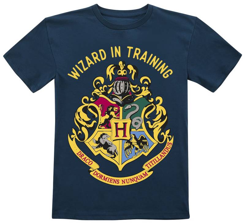 Harry Potter Kids - Wizard In Training T-Shirt dunkelblau in 128 von Harry Potter