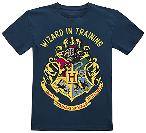 Harry Potter Kids - Wizard In Training Unisex T-Shirt dunkelblau 104 von Harry Potter