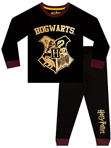 Harry Potter Jungen Schlafanzug Hogwarts Schwarz 110 von Harry Potter