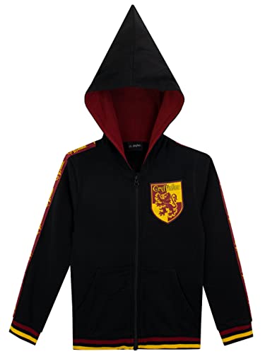 Harry Potter Kinder Spitz Kapuzenpullover Hogwarts Gryffindor Schwarz 116 von Harry Potter