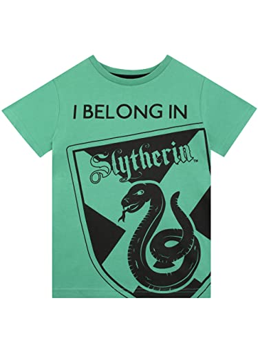 Harry Potter Kinder T-Shirt Slytherin Grün 140 von Harry Potter