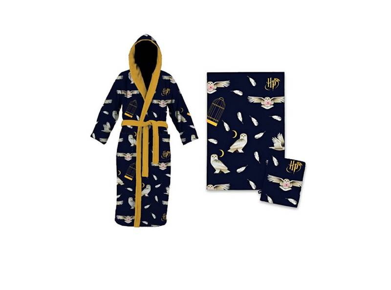Harry Potter Kinderbademantel Badeset – Kuscheliger Bademantel, Handtuch & Waschlappen für Kinder von Harry Potter