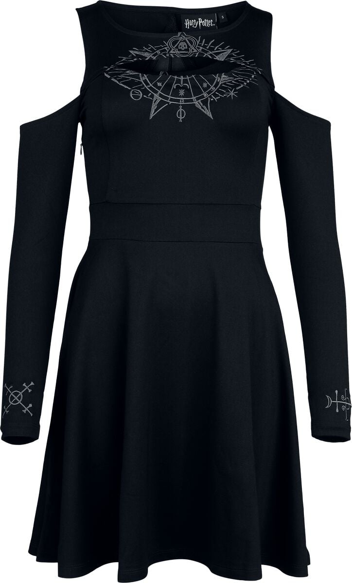 Harry Potter Kleid knielang - Heiligtümer des Todes - S bis XXL - für Damen - Größe S - schwarz  - EMP exklusives Merchandise! von Harry Potter