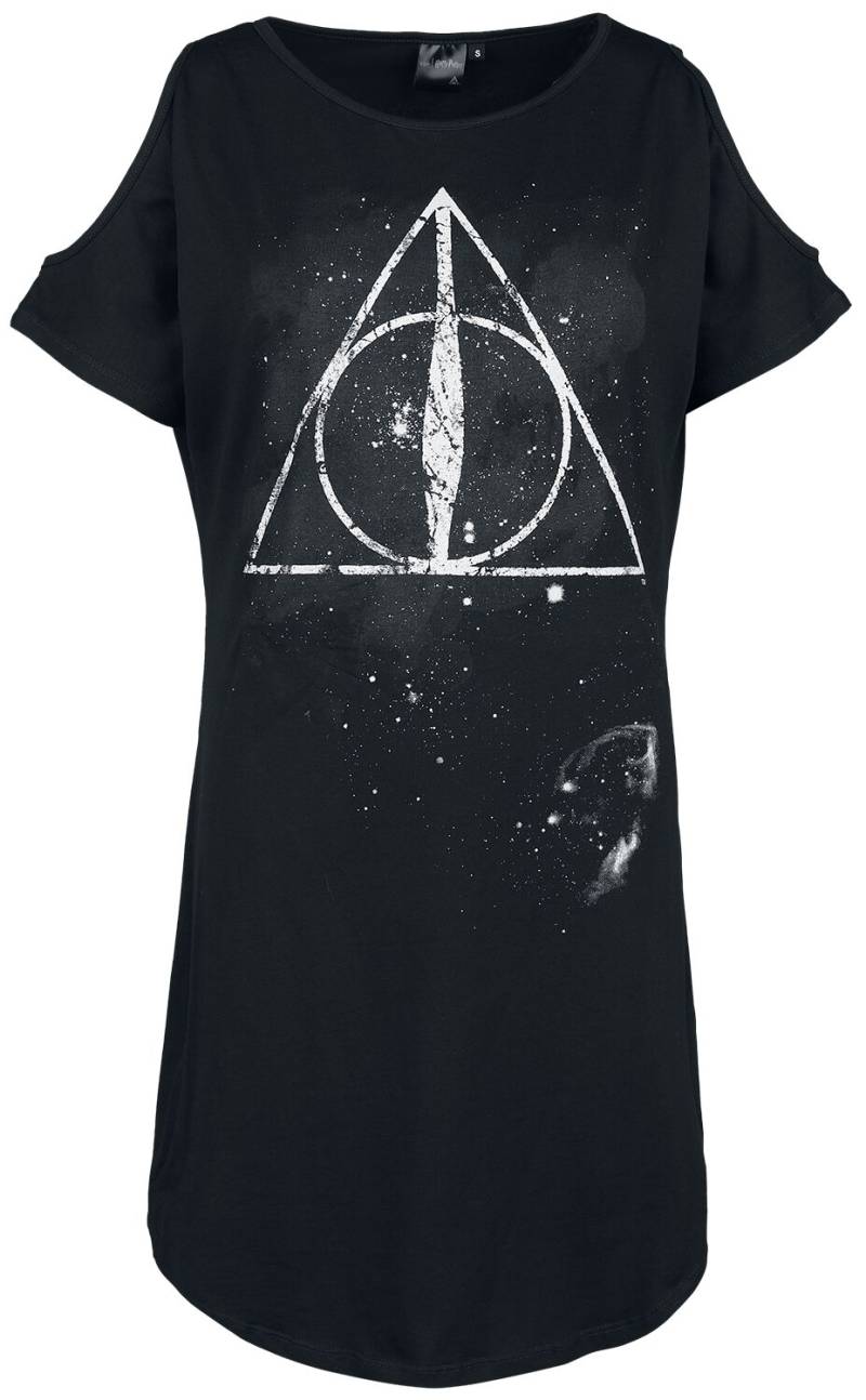 Harry Potter Kurzes Kleid - Deathly Hallows - S bis XXL - für Damen - Größe XXL - schwarz  - EMP exklusives Merchandise! von Harry Potter