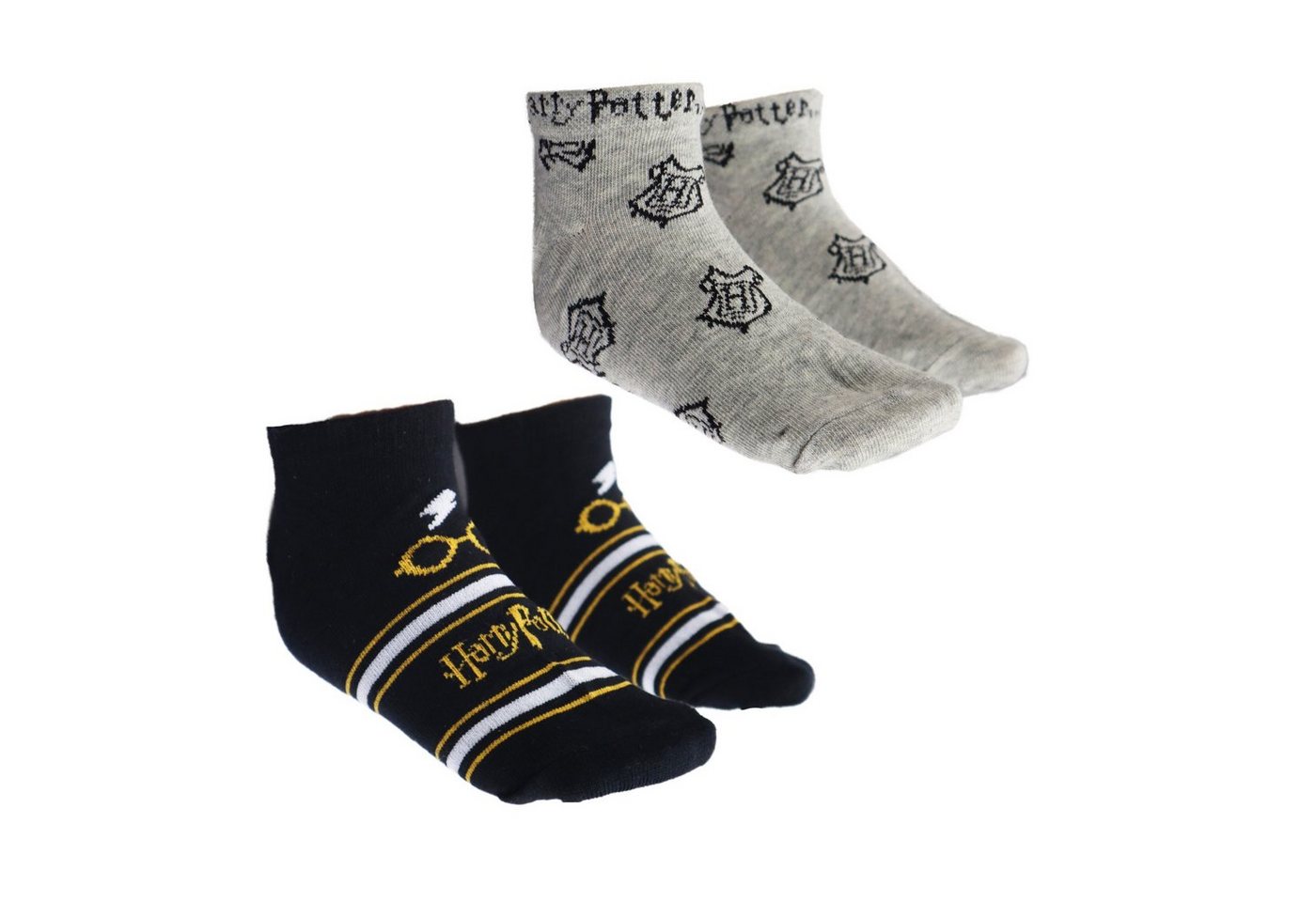 Harry Potter Kurzsocken Harry Potter Hogwarts kurze Sneaker Kinder Socken 2er Pack Gr. 27 bis 38 von Harry Potter