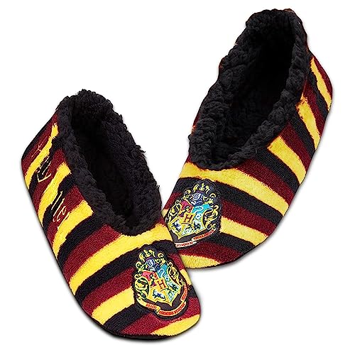 Harry Potter Kuschelsocken Damen mit weicher Sohle, Antirutsch Haussocken Damen mit Sherpa Fleece (38-41 EU, Mehrfarbig, numeric_38) von Harry Potter