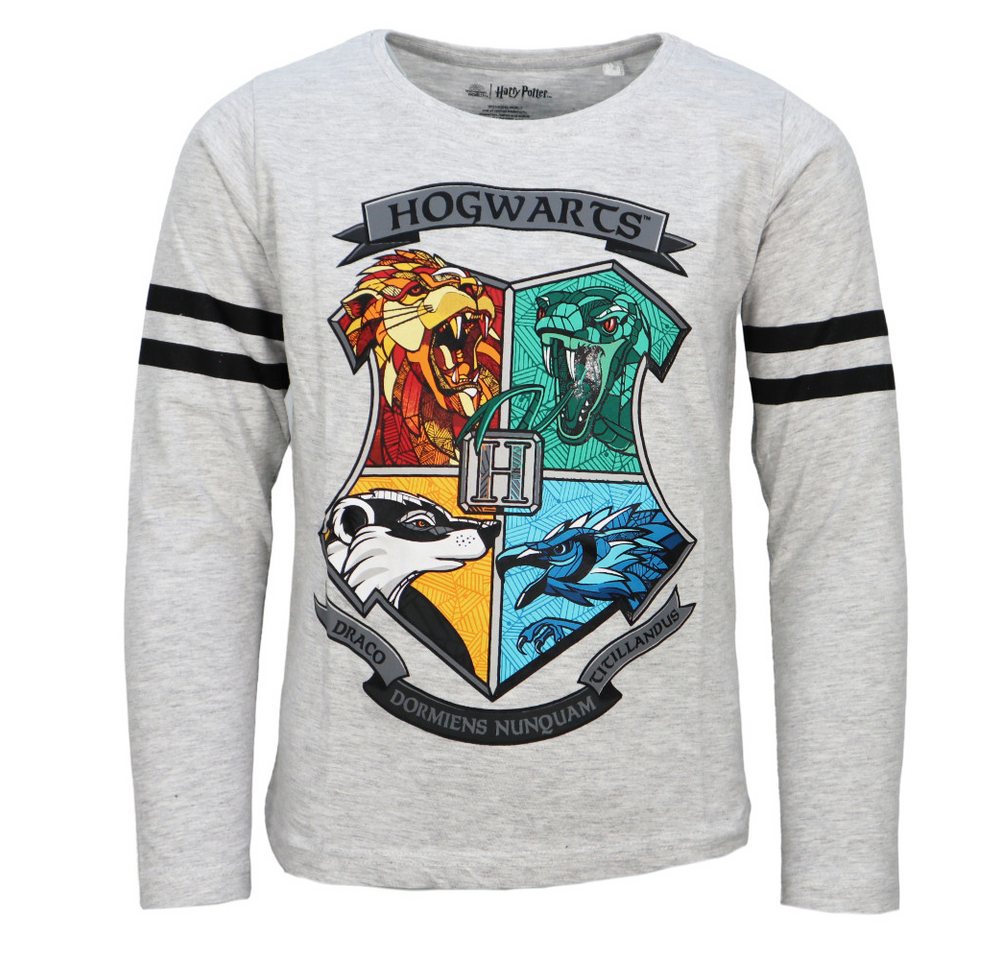 Harry Potter Langarmshirt Harry Potter Hogwarts Gryffindor Jungen langarm T-Shirt Gr. 134 bis 164 von Harry Potter