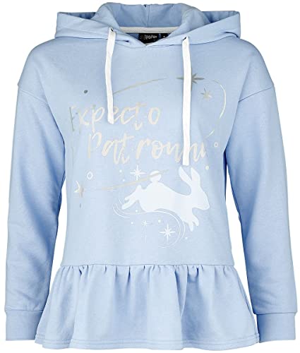 Harry Potter Luna Patronus Frauen Kapuzenpullover hellblau M von Harry Potter