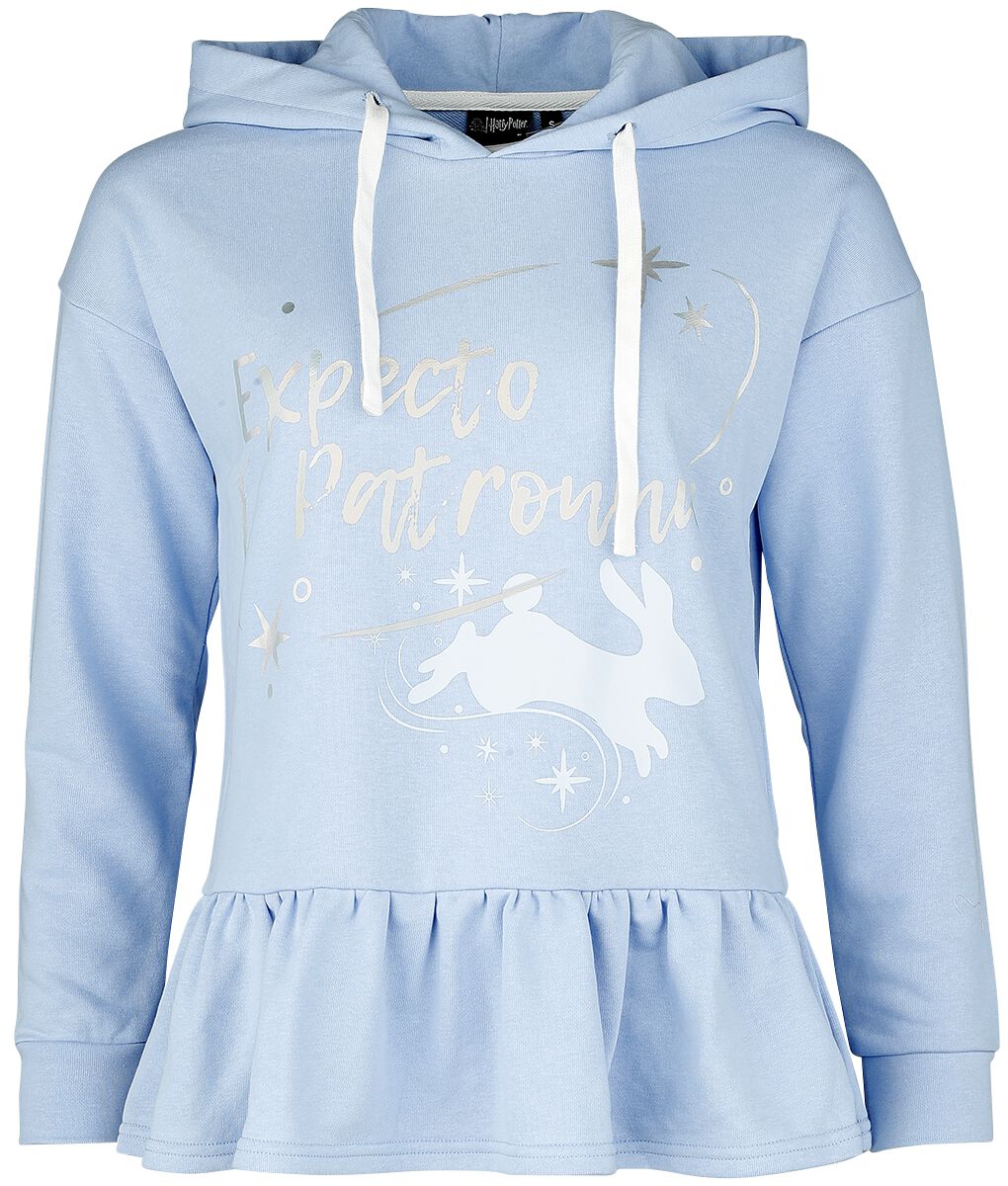 Harry Potter Luna Patronus Kapuzenpullover hellblau in M von Harry Potter