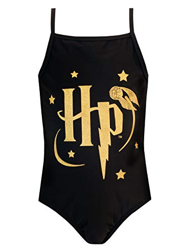 Harry Potter Mädchen Badeanzug Schwarz 158 von Harry Potter