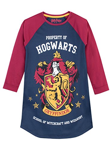 Harry Potter Mädchen Gryffindor Nachthemden Mehrfarbig - 134 (Herstellergröße: 8 - 9 Jahre) von Harry Potter