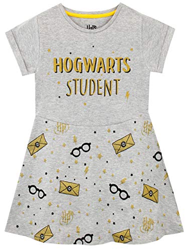 Harry Potter Mädchen Hogwarts Kleid Grau 116 von Harry Potter