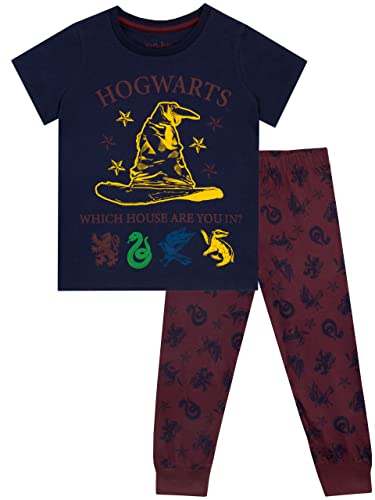 Harry Potter Mädchen Hogwarts Schlafanzug Blau 140 von Harry Potter