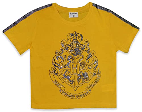 Harry Potter Mädchen Kurze Ärmel T Shirt (Gelb,10 Jahre) von Harry Potter