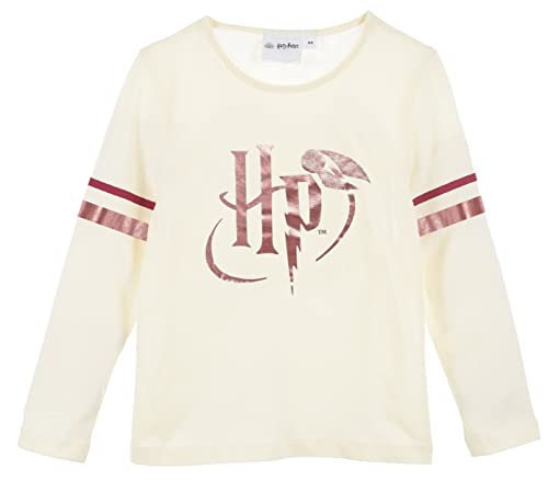 Harry Potter Mädchen Langarmshirt (Weiß,8 Jahre) von Harry Potter