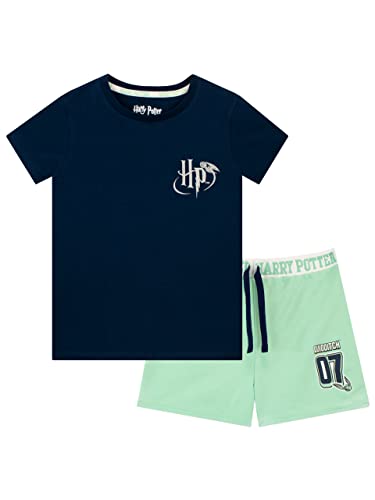 Harry Potter Mädchen Oberteil und Shorts Blau 140 von Harry Potter