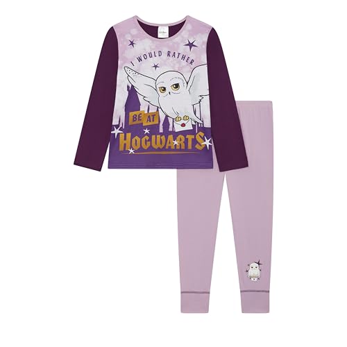 Harry Potter Mädchen-Pyjama, 2-teiliges Set mit Langen Ärmeln, mit Hedwig, Flieder, Alter 5–6 Jahre von Harry Potter