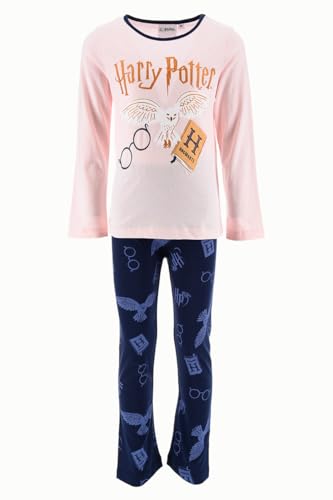 Harry Potter Mädchen Pyjama lang Schlafanzug (DE/NL/SE/PL, Numerisch, 116, Regular, Rosa 2) von Harry Potter