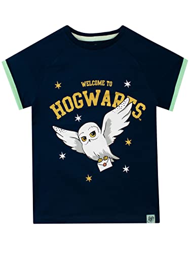 Harry Potter Mädchen T-Shirt Hogwarts Blau 122 von Harry Potter