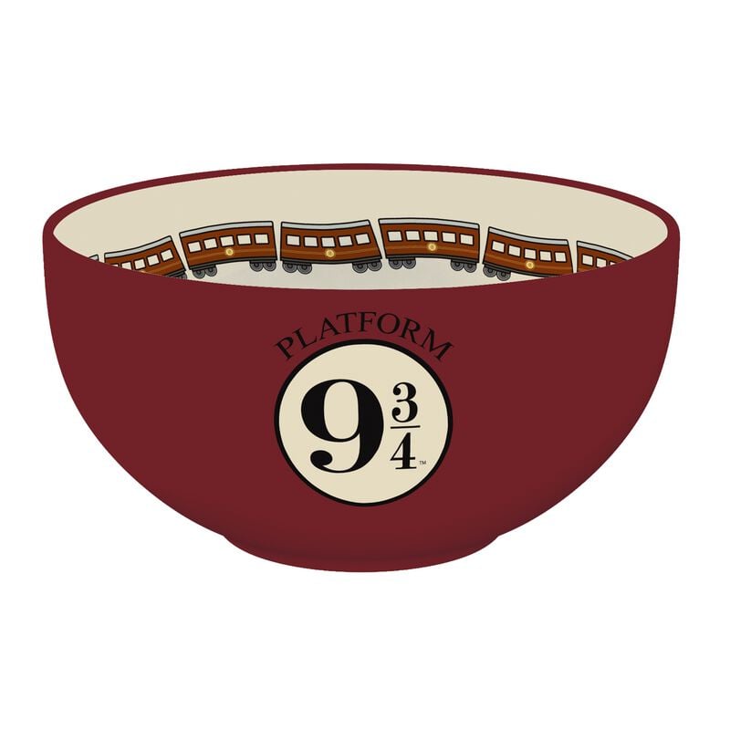 Harry Potter Müslischale - Gleis 9 3/4 - rot/beige  - Lizenzierter Fanartikel von Harry Potter