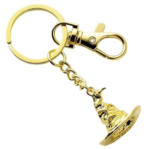 Harry Potter Offizieller goldfarbener Schlüsselanhänger mit sortiertem Hut, gold, 38 von Harry Potter