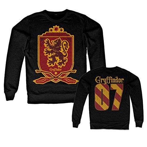 Harry Potter Offizielles Lizenzprodukt Inked Gryffindor 07 Sweatshirt (Schwarz) XX-Large von Harry Potter