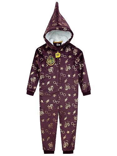 Harry Potter Onesie für Mädchen | Hogwarts Mädchen Onesies | Gryffindor-PJs für Mädchen | 116 | Offizielles Merchandise von Harry Potter