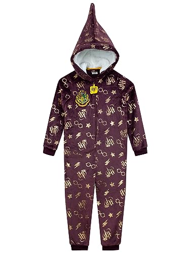 Harry Potter Onesie Für Mädchen | Hogwarts Kinder Onesies | Gryffindor-PJs Für Mädchen | 146 | Offizielles Merchandise von Harry Potter