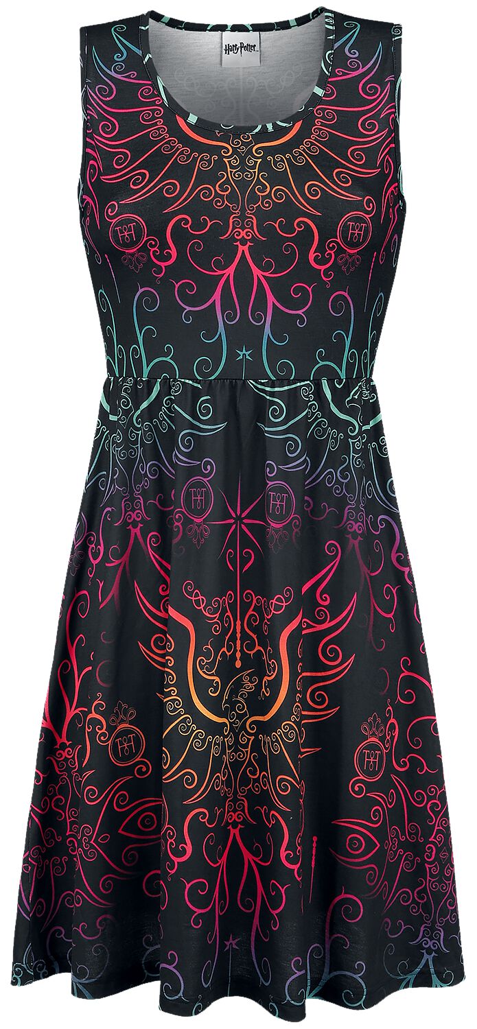 Harry Potter Phönix Mittellanges Kleid multicolor in L von Harry Potter