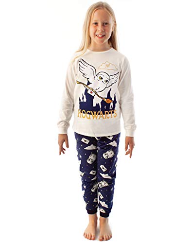 Harry Potter Pyjamas Mädchen Hedwig Langarm T-Shirt & Fleece Hose PJ Set 13-14 Jahre von Harry Potter