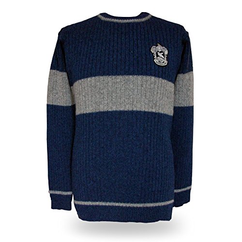 Harry Potter Quidditch Ravenclaw Sweater Pullover Original aus dem Film Lammwolle - XXL von Harry Potter