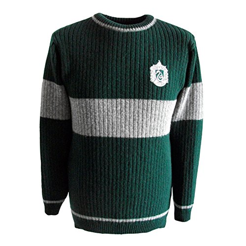 Harry Potter Quidditch Slytherin Sweater Pullover Original aus dem Film Lammwolle - M von Harry Potter